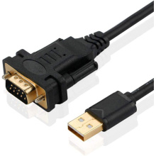 Convertisseur de ligne de câble série USB-A à DP9 à DP9